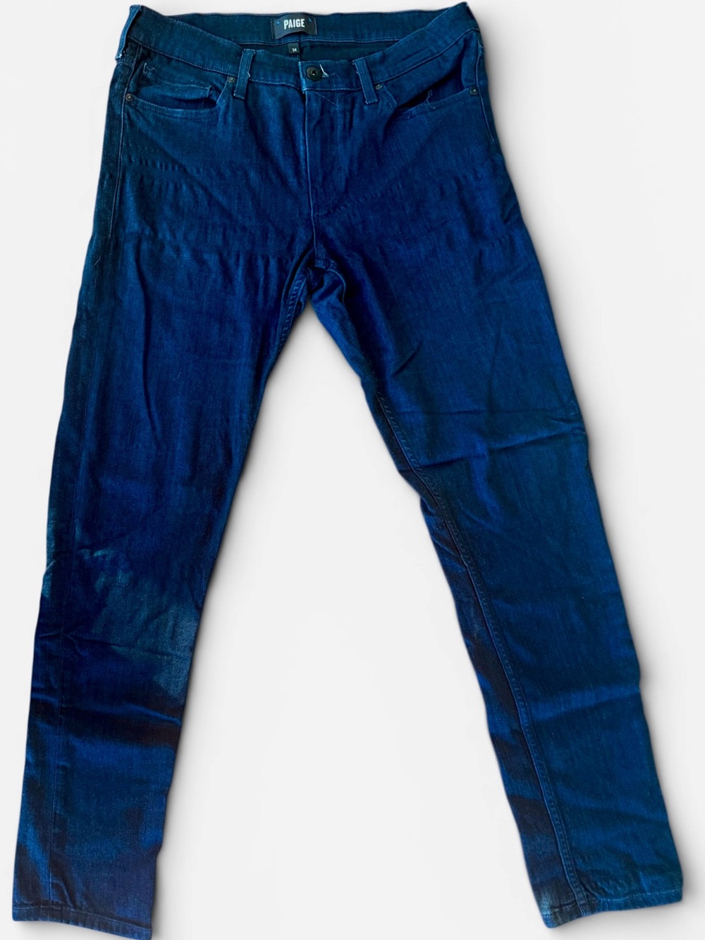 PAIGE Croft Skinny Jeans — Dark Navy - Men’s 34